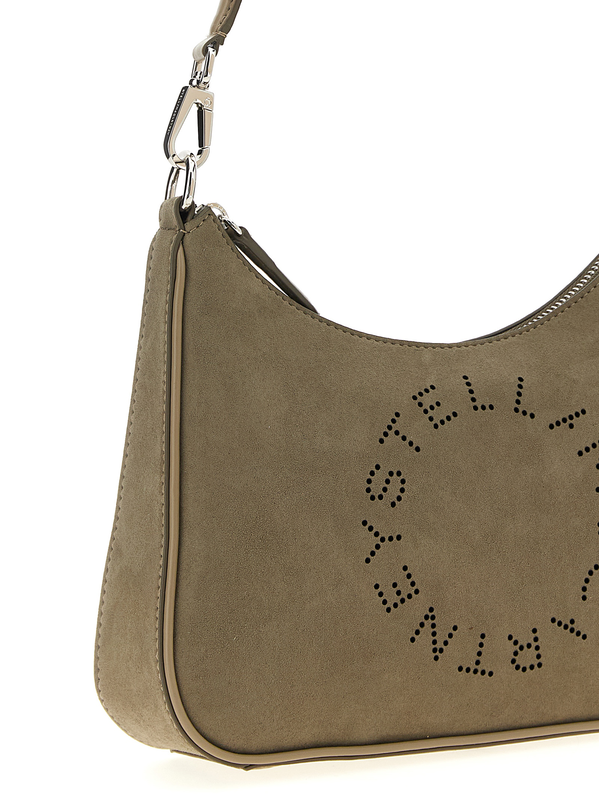 Gray polyamide shoulder bag-null