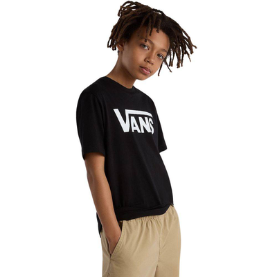 Vans kids classic t-shirt, Black / White, medium