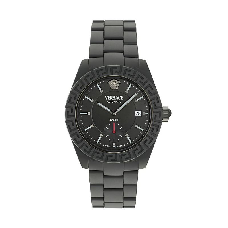Black ceramic dress watch-null