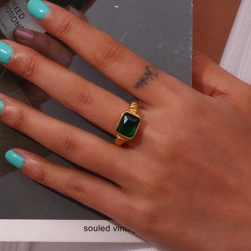 Product image: Braided zircon ring-null