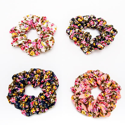 Scrunchies, White, medium