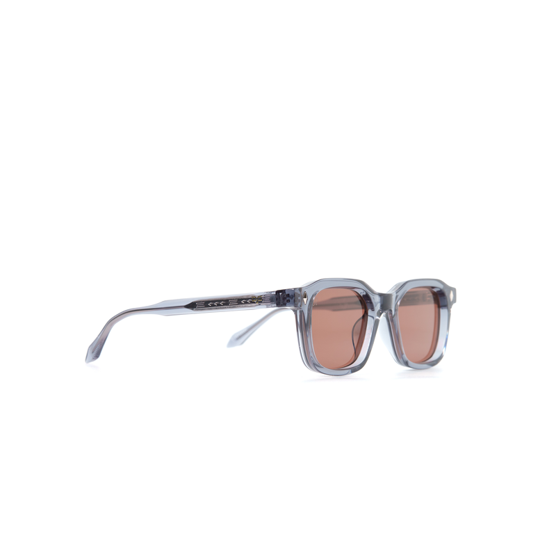 Product image: OJO sunglasses square clear blue frame and temples with brown lenses-null