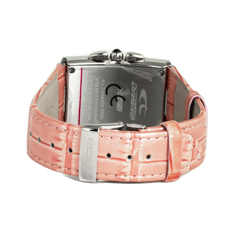 Multicolor leather dress watch-null