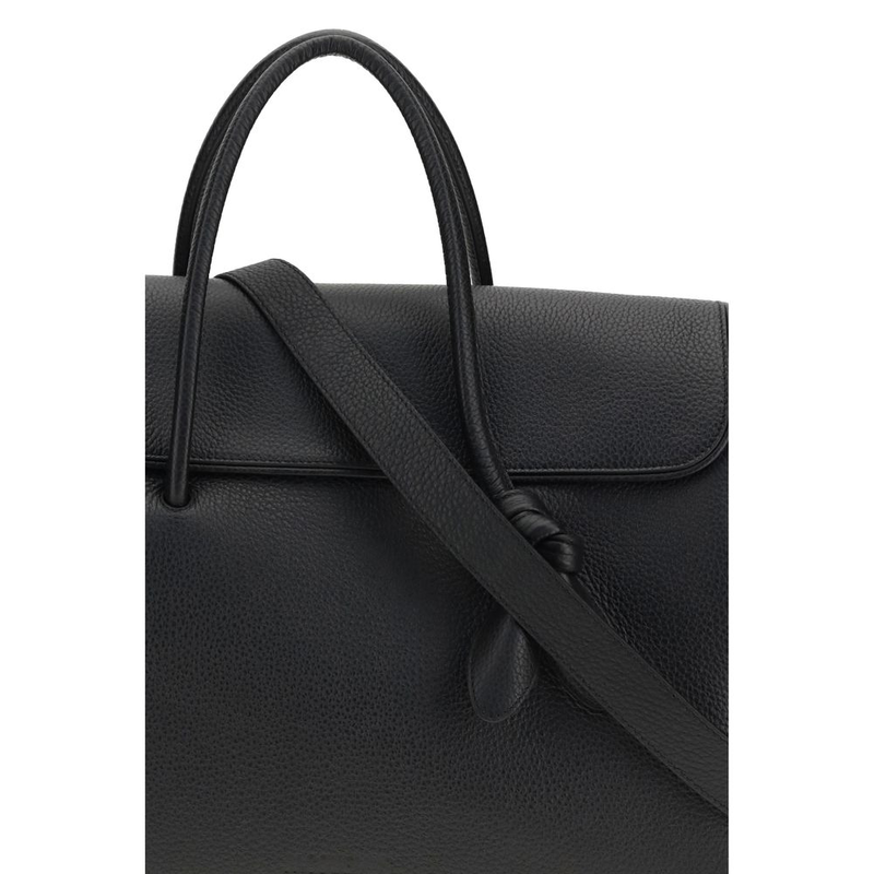 Black calf leather bos taurus handbag-null
