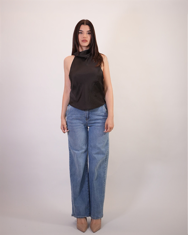 Satin halter top 20256-null