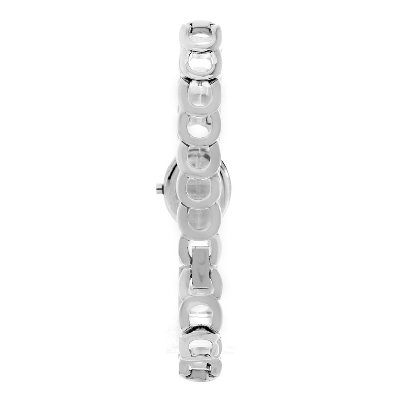 Silver stainless steel bracelet watch-null
