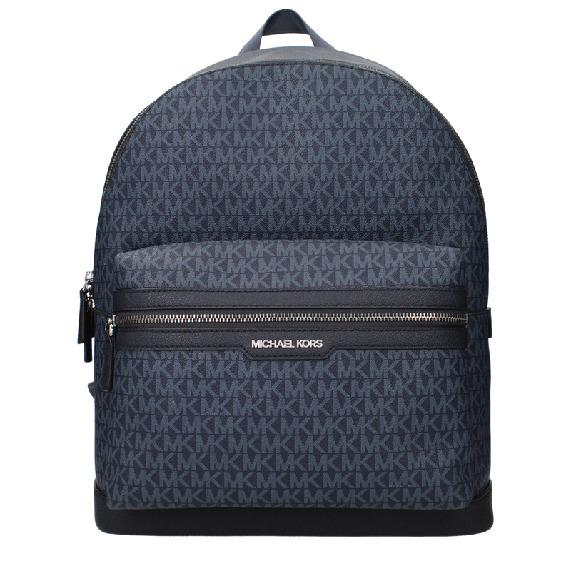 Blue fabric backpack-null