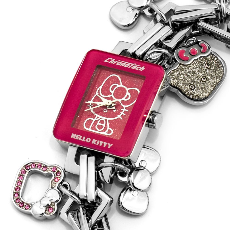 Silver stainless steel bracelet watch-null
