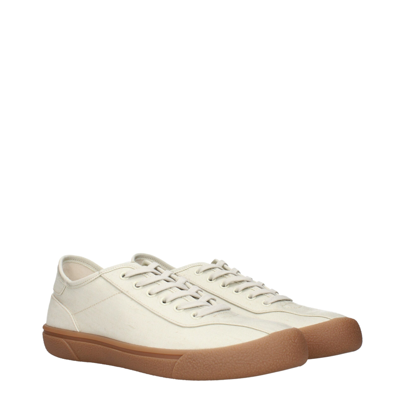 Beige fabric sneakers-null