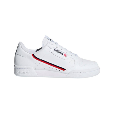 Adidas continental 80 junior shoes, White / Navy, medium