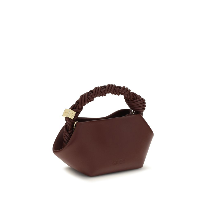 Bordeaux recycled leather handbag-null