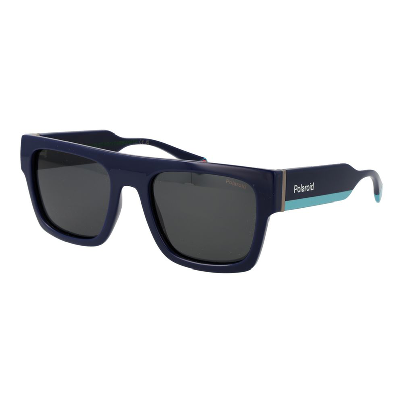 Blue plastic sunglasses-null