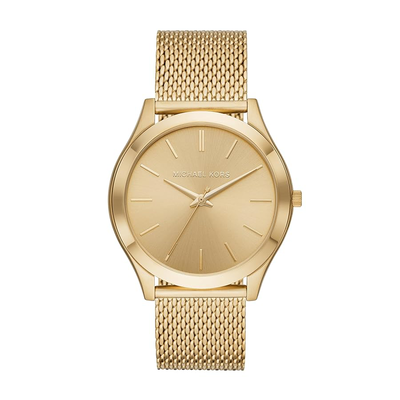 Michael kors unisex 44mm slim runway gold-tone watch mk8625, Gold, medium