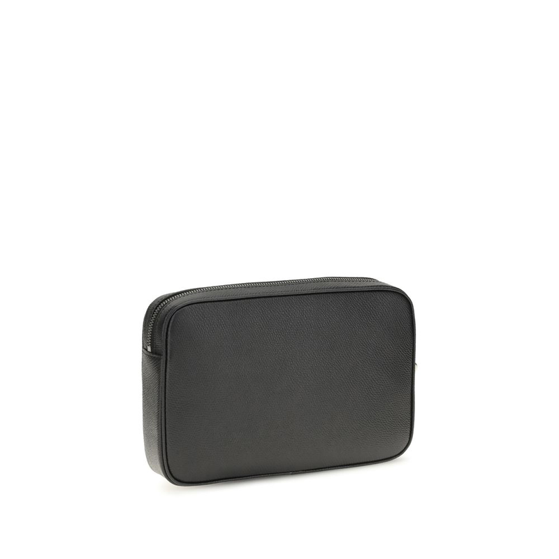 Black calf leather bos taurus handbag-null