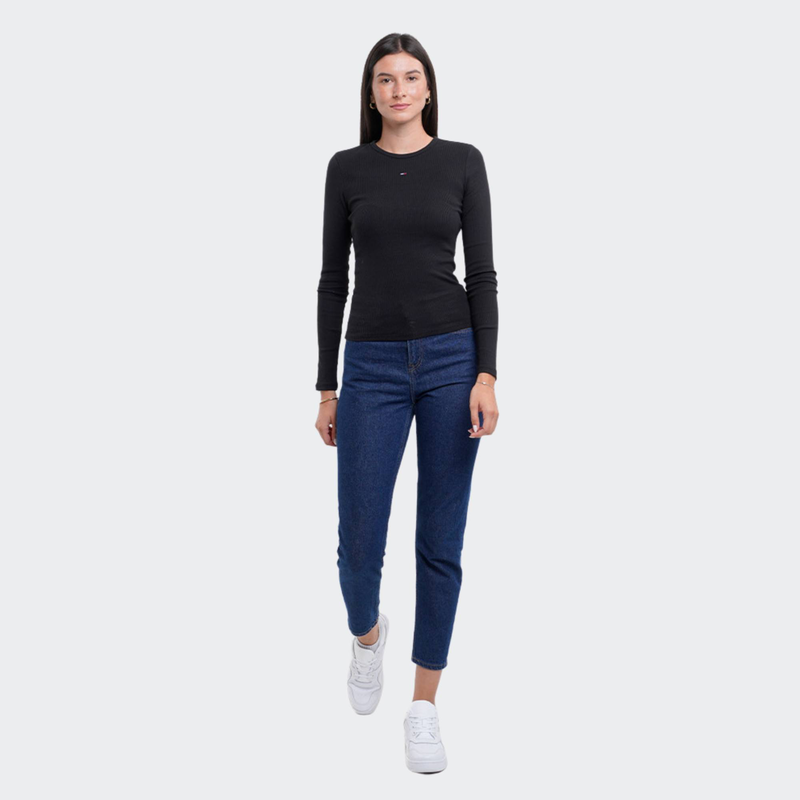 Slim essential rib longsleeve-null