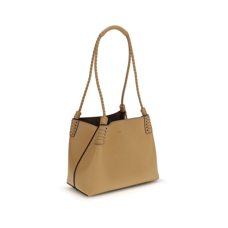 Beige calf leather bos taurus shoulder bag-null