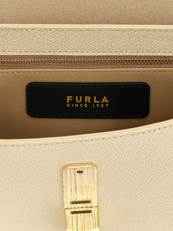 White calfskin crossbody bag-null