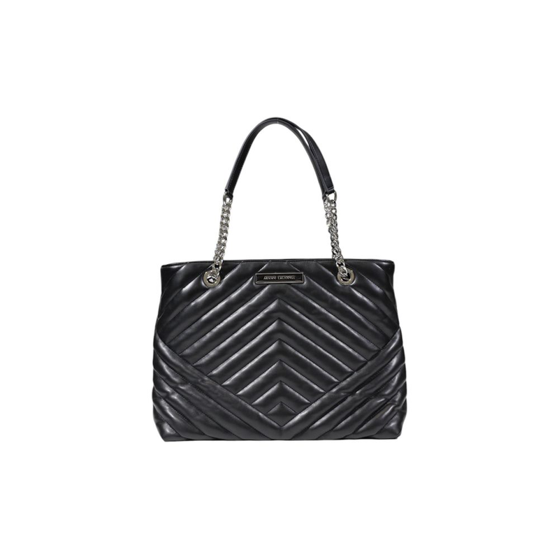 Black polyester handbag-null