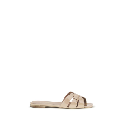 Multicolor calf leather bos taurus flat sandals, Multicolor, medium