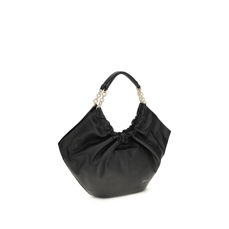 Black calf leather bos taurus shoulder bag-null