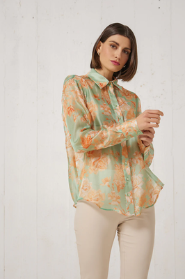 Shirt elianne by enzzo fashion - aloe , s, Aloe, medium