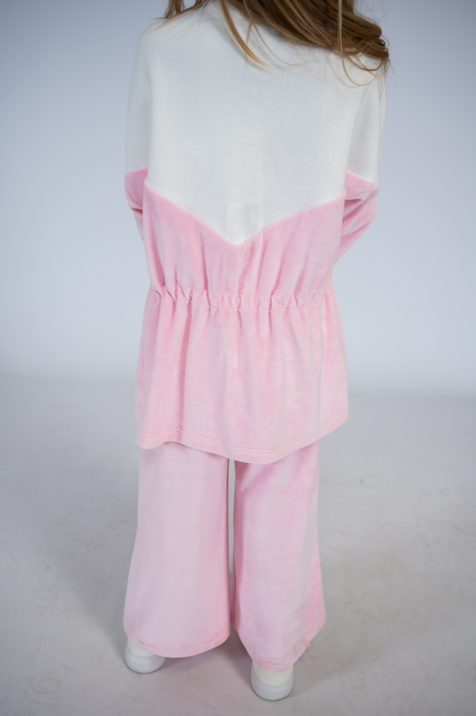 Velvet set with sweat details-null