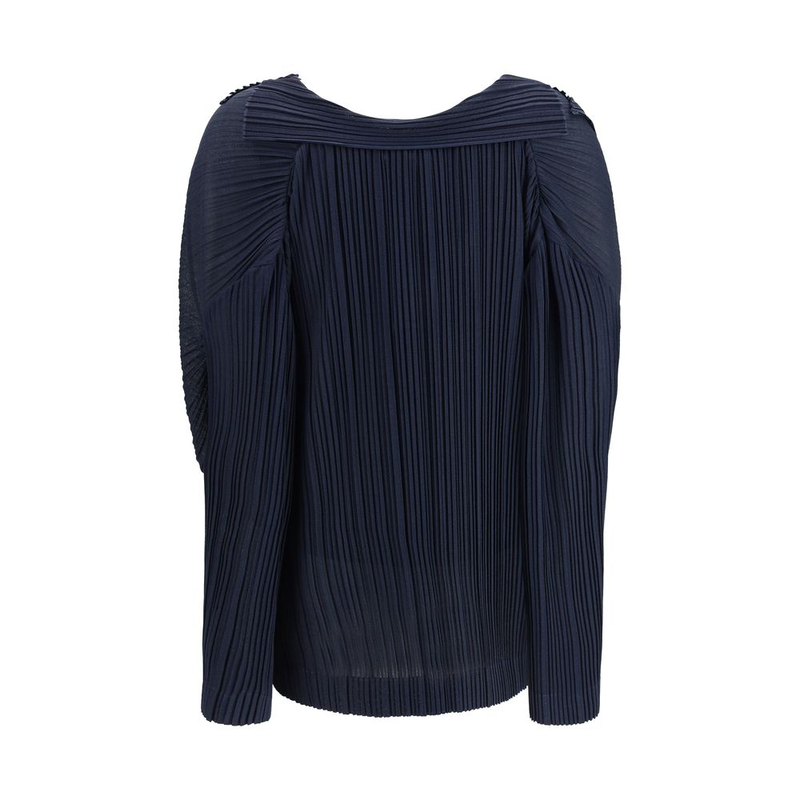 Blue viscose blouse-null