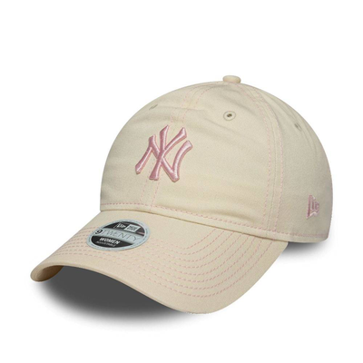 New era wmns contr stitch 9twenty new york yankees, Light Beige, medium
