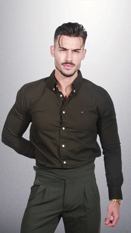 Tommy hilfiger th flex poplin rf shirt-null