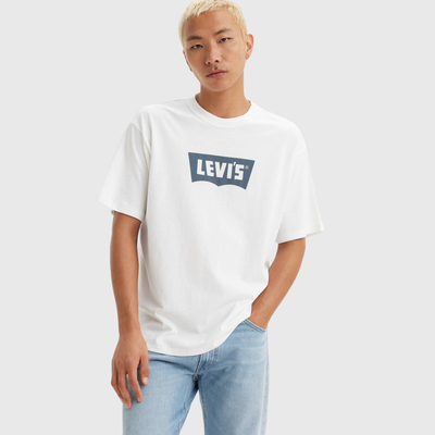 Vintage bw graphic tee, White, medium