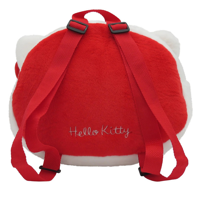 Hello kitty face plush backpack 24cm-null