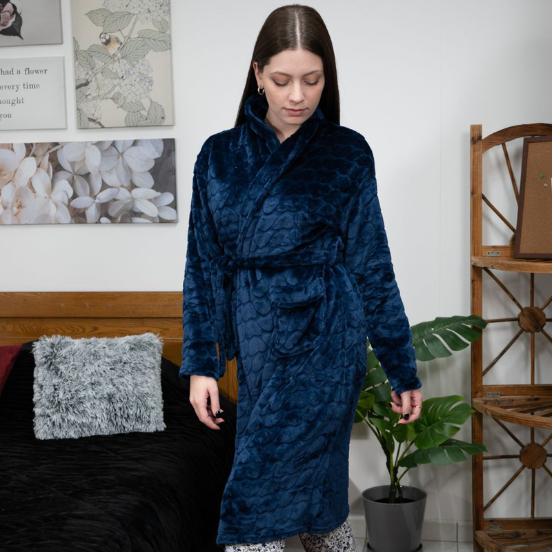 Velvet thick robe #2559-null