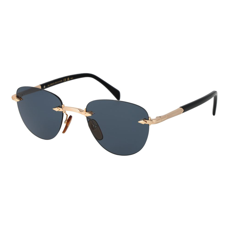 Rose gold metal sunglasses-null