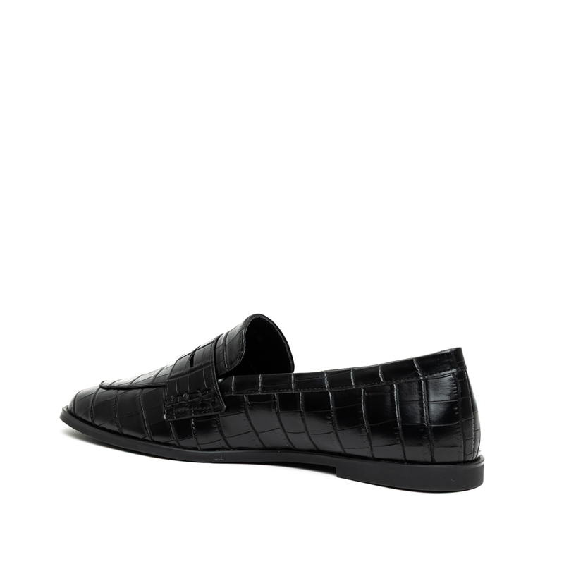 Miss belgini croc effect loafer flat pumps-null