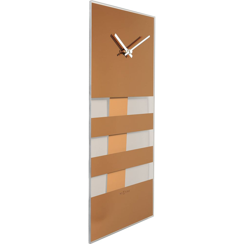 Gold glass dress watch-null