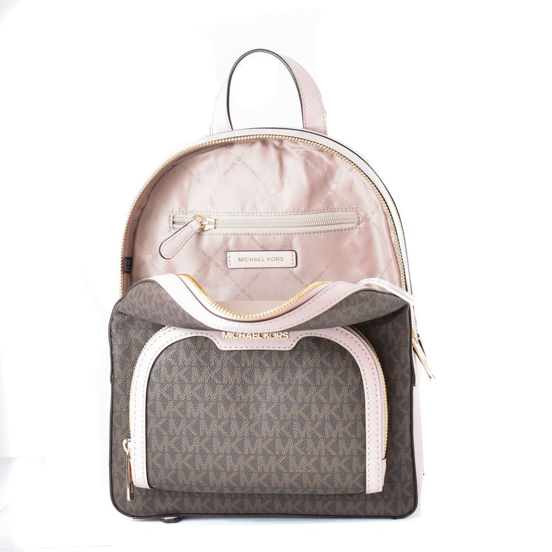 Multicolor canvas backpack-null