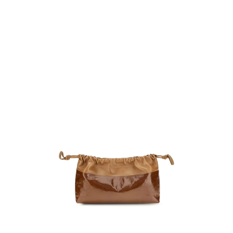 Bicolor calf leather bos taurus clutch bag-null