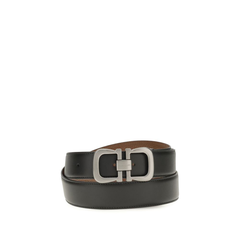 Black calf leather bos taurus regular belt-null