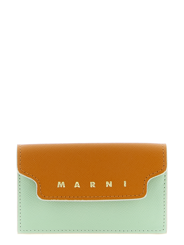 Multicolor calfskin cardholder-null