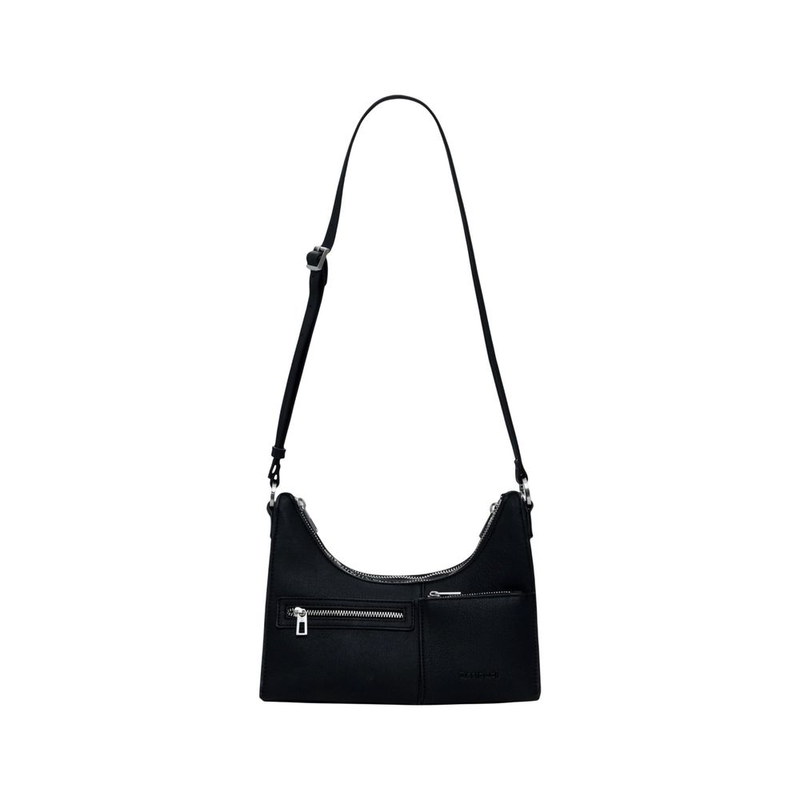 Black polyethylene handbag-null