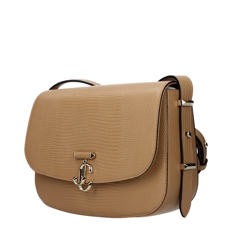 Brown leather crossbody bag-null