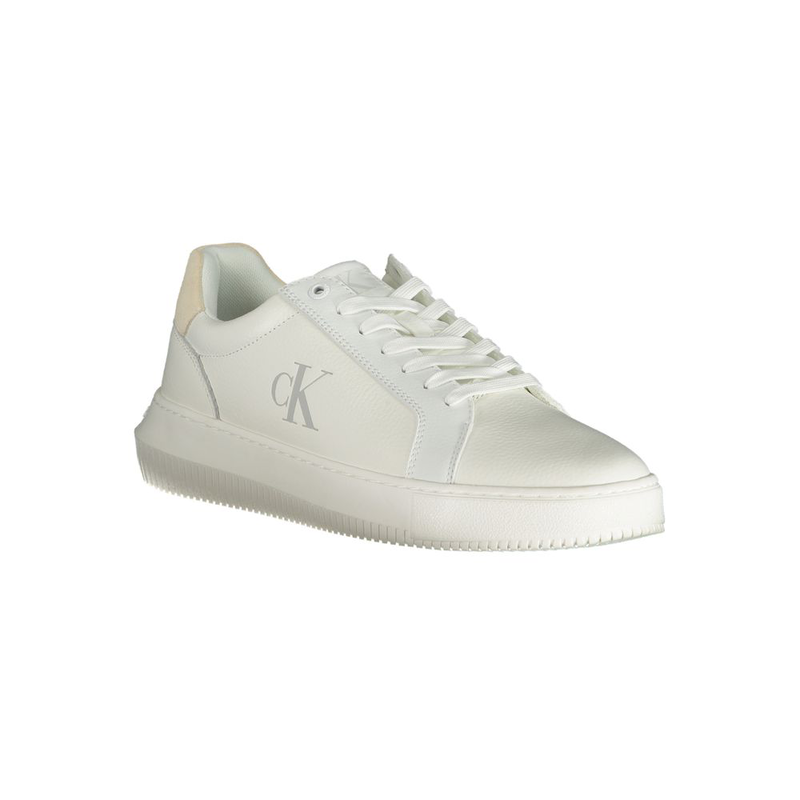 White polyurethane men's sneaker-null