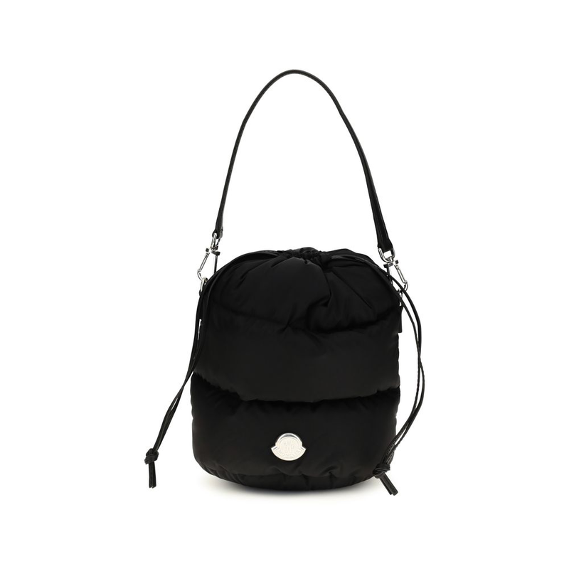 Black polyamide backet bag-null