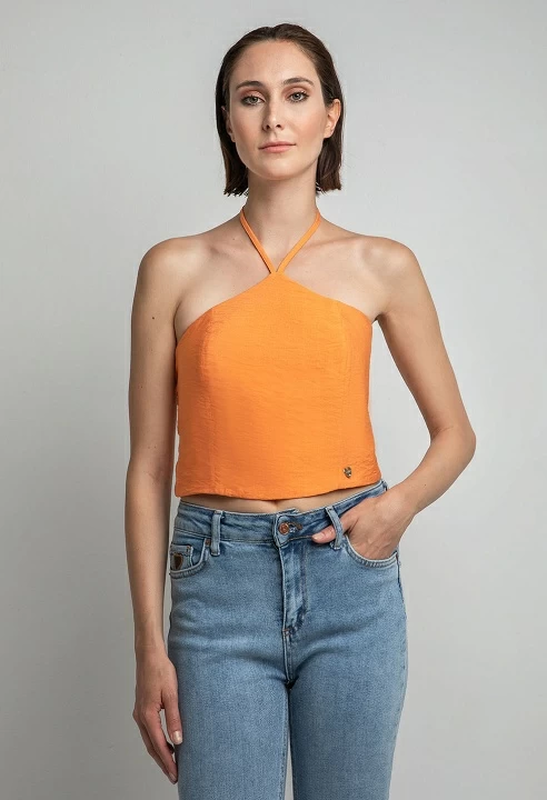 Crop top with tie-null