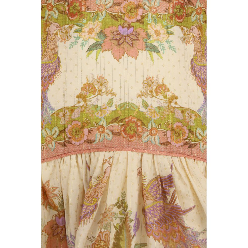 Multicolor cotton casual dress-null