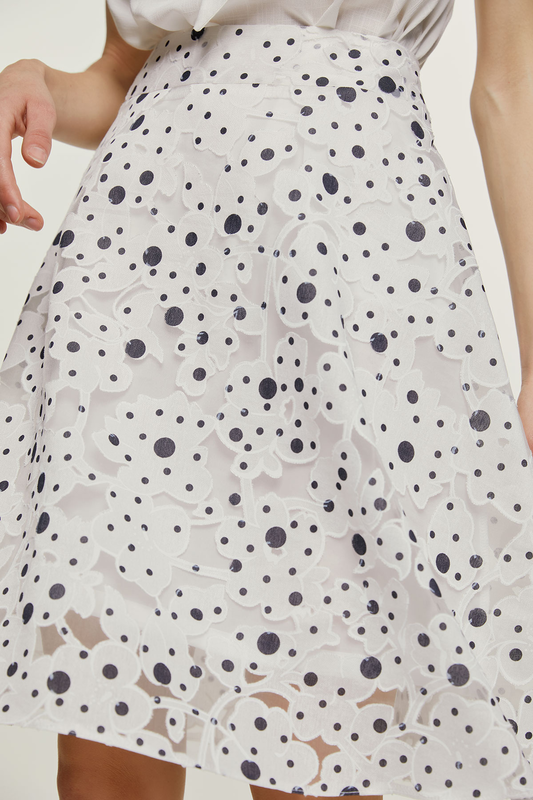 Polka dot cloche skirt-null
