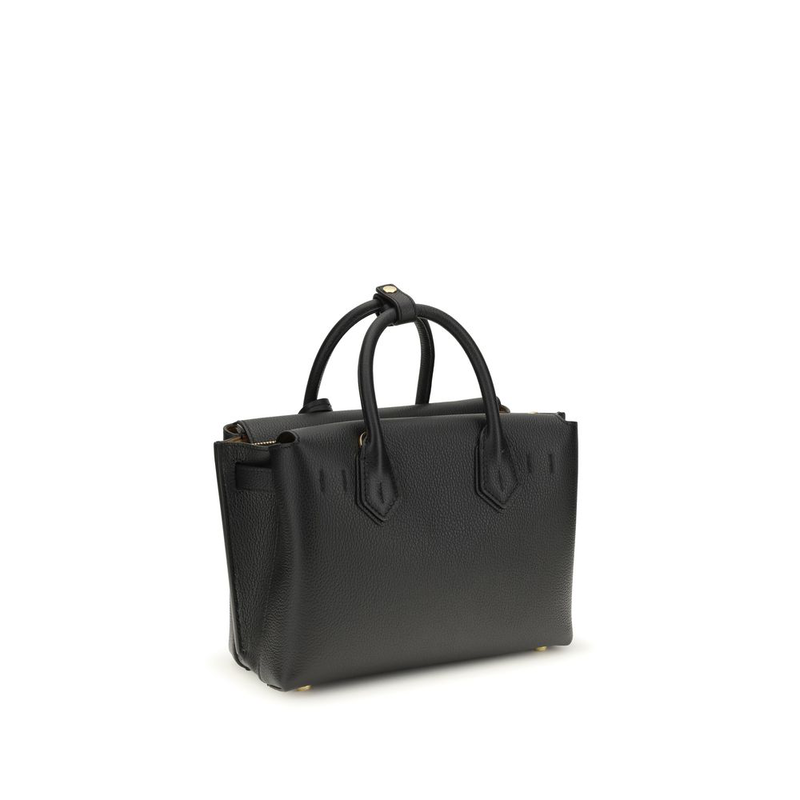 Black calf leather bos taurus handbag-null