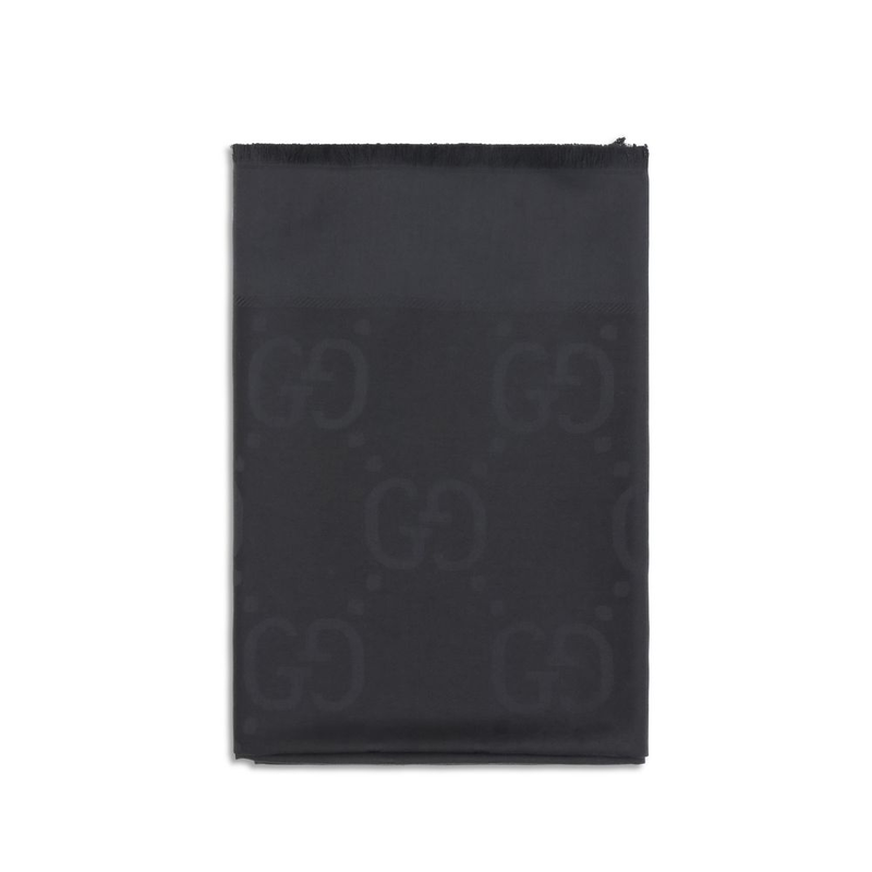 Black wool oves aries scarf-null