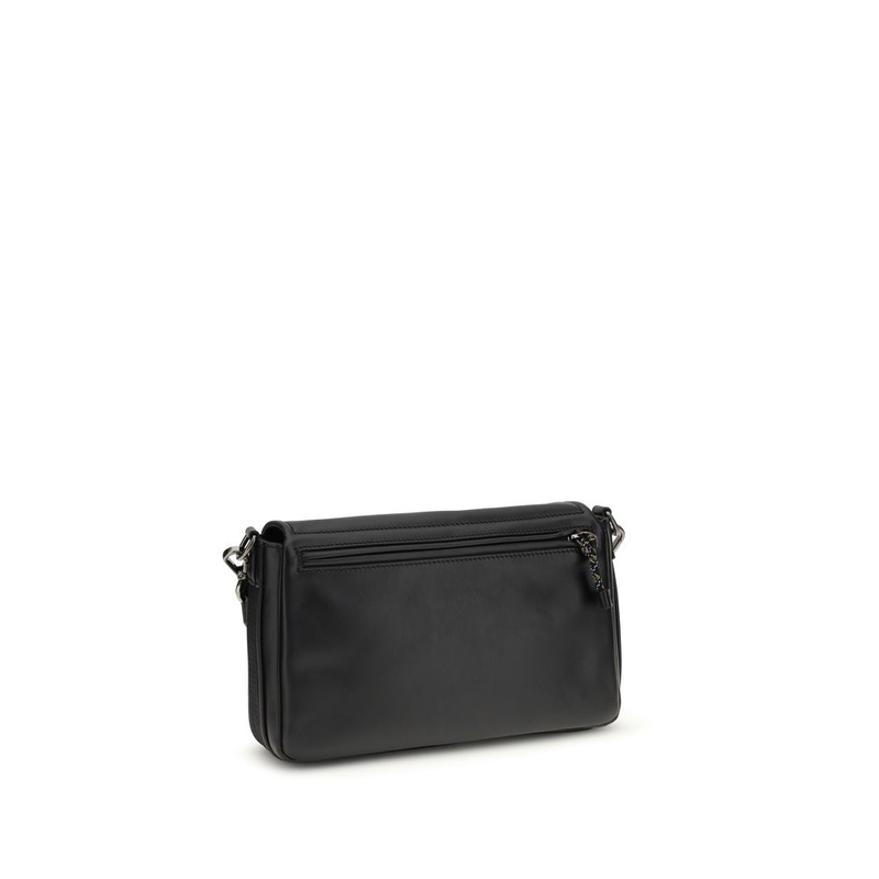 Black calf leather bos taurus shoulder bag-null
