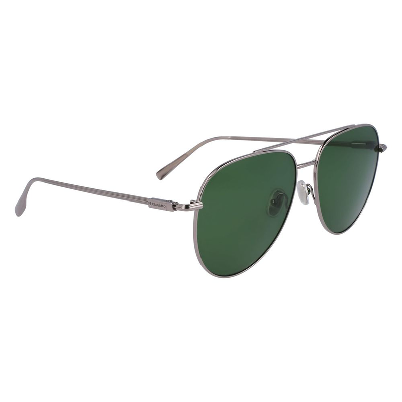 Gray metal sunglasses-null